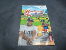 Backyard Baseball '10   Wii   Manual Only No case or disc 