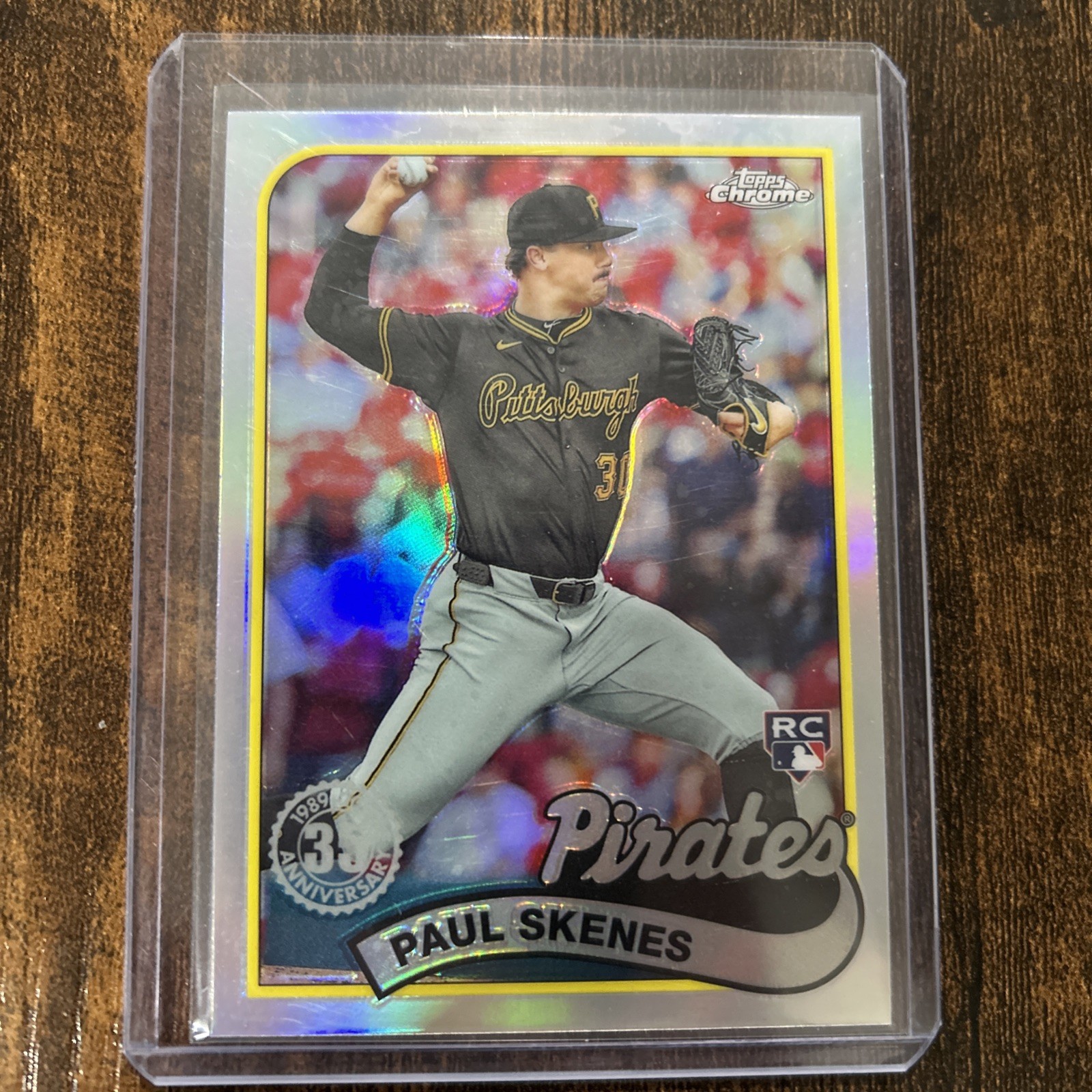 2024 Topps Chrome Update #89CU-1 Paul Skenes 1989 Topps 35th Anniversary RC