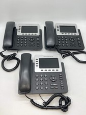 Lot Of 3 Grandstream GXP2140 IP Phone 4 Lines Color Display - Used