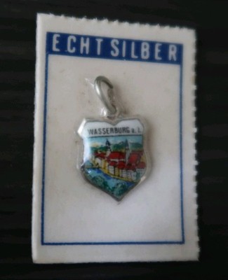 OVP Bettelarmband Wappen Wasserburg am Inn Armband Anhänger Städtewappen Charm