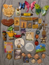 Lot Of (39) Vintage Refrigerator Magnets Butt...
