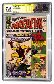 Daredevil #1 CGC 7.5 Sig Stan Lee Origin & 1st Daredevil Appearance '64 (SN) 91