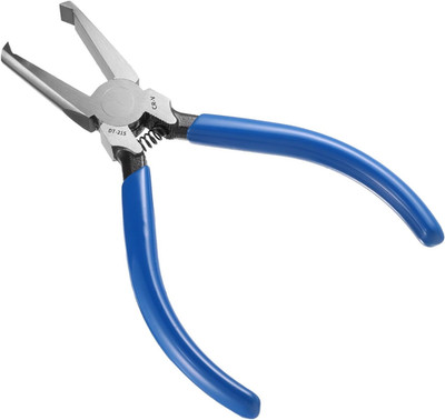 Flat Head Guitar Fret Puller Tool Fret Removal Pliers with Blue Rubber Coatin...