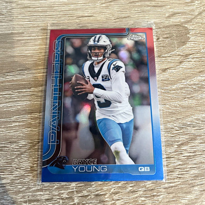 Topps 2025 Topps Chrome Bryce Young Carolina Panthers #40 NFL