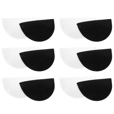 6 Pairs Women's Clothing Shoulder Pads Soft Replacement Crescent Cosplay