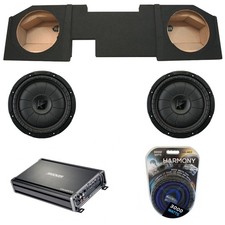 Dodge Ram Quad/Crew Cab 02 - 18 Kicker 43CVT122 Dual 12" Sub Box CX1200.1 Amp
