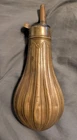 ANTIQUE CIVIL WAR Era Copper Brass BLACK POWDER FLASK