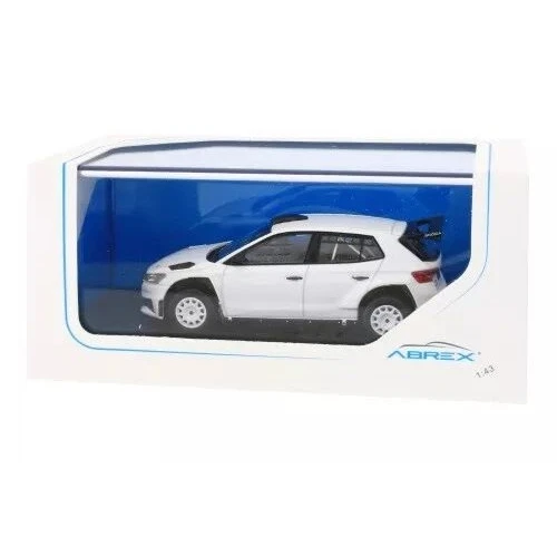 SKODA FABIA IV RS RALLY 2 BASE 2022 WHITE 607EG 1:43 Abrex Auto Rally Modellino - Immagine 3 di 3