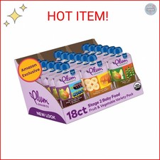 Plum Organics Stage 2 Organic Baby Food - Fruit and Veggie Variety Pack - 4 oz P
