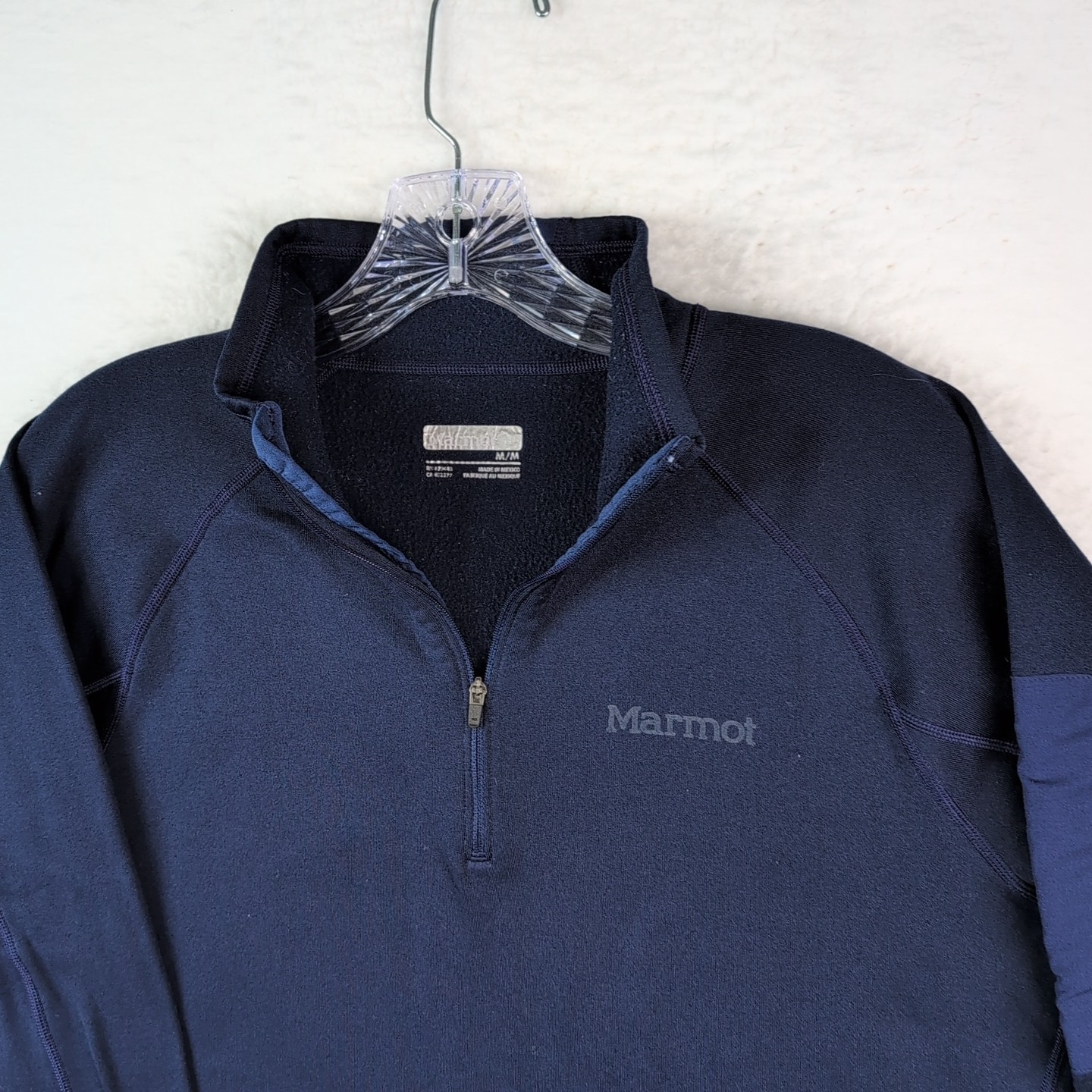 Marmot 1/2 Zip Performance Pullover Blue Women’s … - image 3