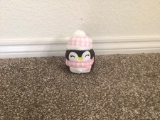 Squishmallows Luna Penguin Pink Hat 4" Christmas Plush Ornament Winter 2022 NEW