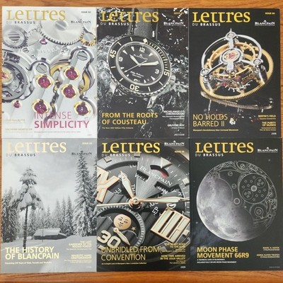 Blancpain Lettres Du Brassus Catalog Issues Assorted Sets