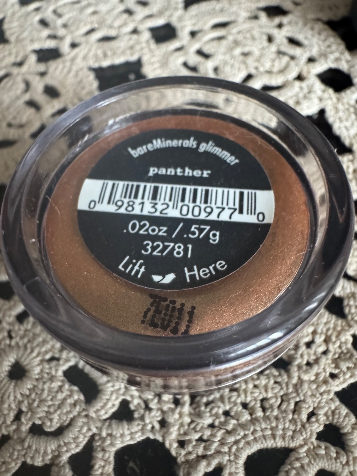Bare Escentuals/bareMinerals  PANTHER Glimmer .02oz/.57g New/Sealed