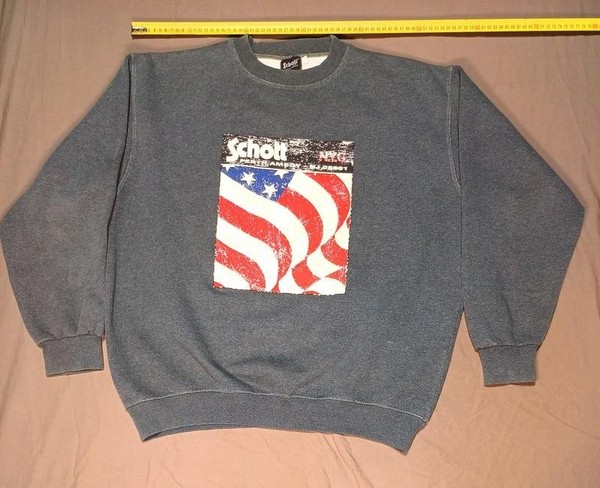 Men Schott NYC Grey Acrylic 42 / XL / 50