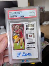 2022 Panini Contenders Rookie Ticket Autograph Jordan Mason Gem Mint 10 Auto RC