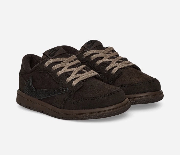 NEW Nike Air Jordan 1 Low OG x Travis Scott Velvet Brown TD Size 8c AUTHENTIC ✅ image 2