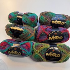 NORO KUREYON SOCK YARN 6 Skeins - 549 Yards ea Wool/Nylon S220 A