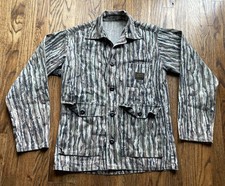 Vintage Realtree Trebark Camo Shirt Mens Small Liberty USA Made 80s Hunting