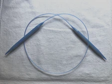 Circular Knitting Needles Blue Plastic Size 13, 36" long