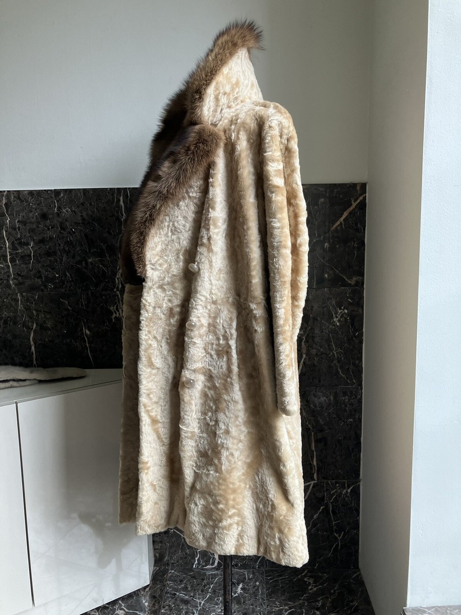 VINTAGE COOPCHIK FOREST - DONALD BROOKS BLONDE FUR COAT Mediun | eBay