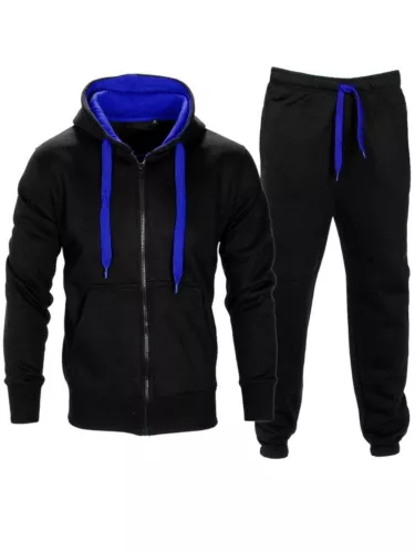 Neu Herren Trainingsanzug Set Fleece Kapuzenpullover Top +Hose Jogginghose S-3XL - Bild 11 von 27