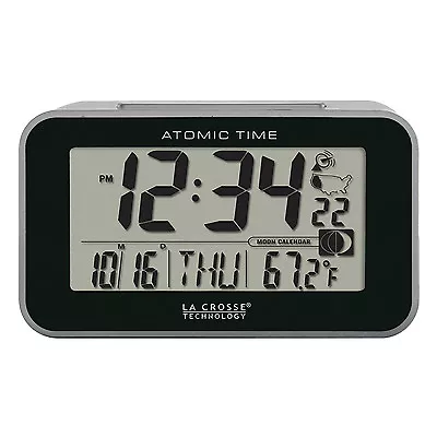 617-1270 La Crosse Technology Atomic Digital Alarm Clock with Backlight Open Box