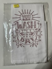 embroidered flour sack towel