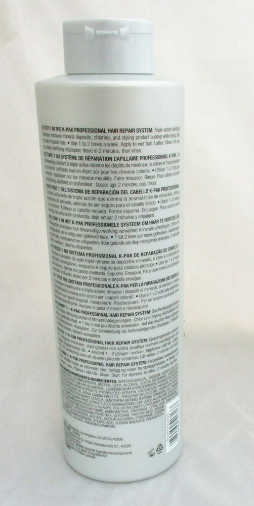 Joico K-Pak Clarifying Shampoo Removes Chlorine and Buildup 33.8 oz