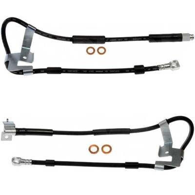 Hydraulic Brake Lines Set of 2 PCS Front Driver Passenger For Dodge Ram 1500 4WD