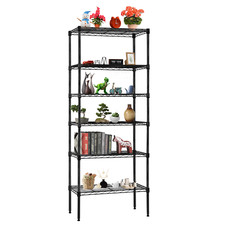 Wire Shelving 6-Shelf Adjustable Standing Shelf Storage Shelf Unit Metal Shelves