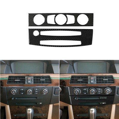 Carbon fiber CD control panel for BMW 5 Series E60 2004-2007 typeB