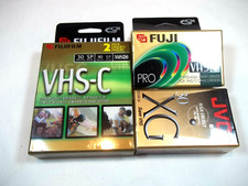 FUJIFILM VHS C PRO TC-30 Premium HIGH Grade Camcorder Tape Qty 3  JVC XG