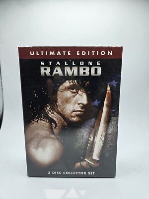 Rambo Ultimate Edition (3 DVD Trilogy Box Set) First Blood Part 1 2 3 Stallone