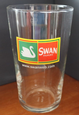 SCHWAN PAPIERE WERBUNG PINT GLAS 6 ZOLL (15 CM) 5 VERFÜGBAR