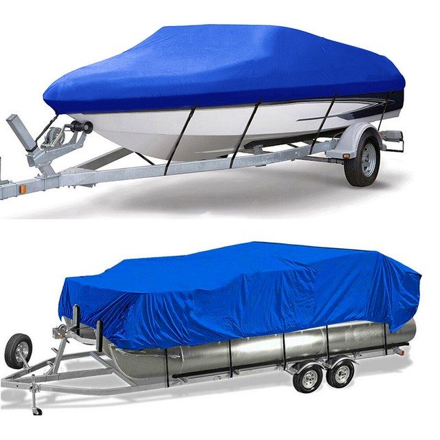 Jon Boat Storage Cover Waterproof, Dust UV & Mildew Resistant, 14ft L