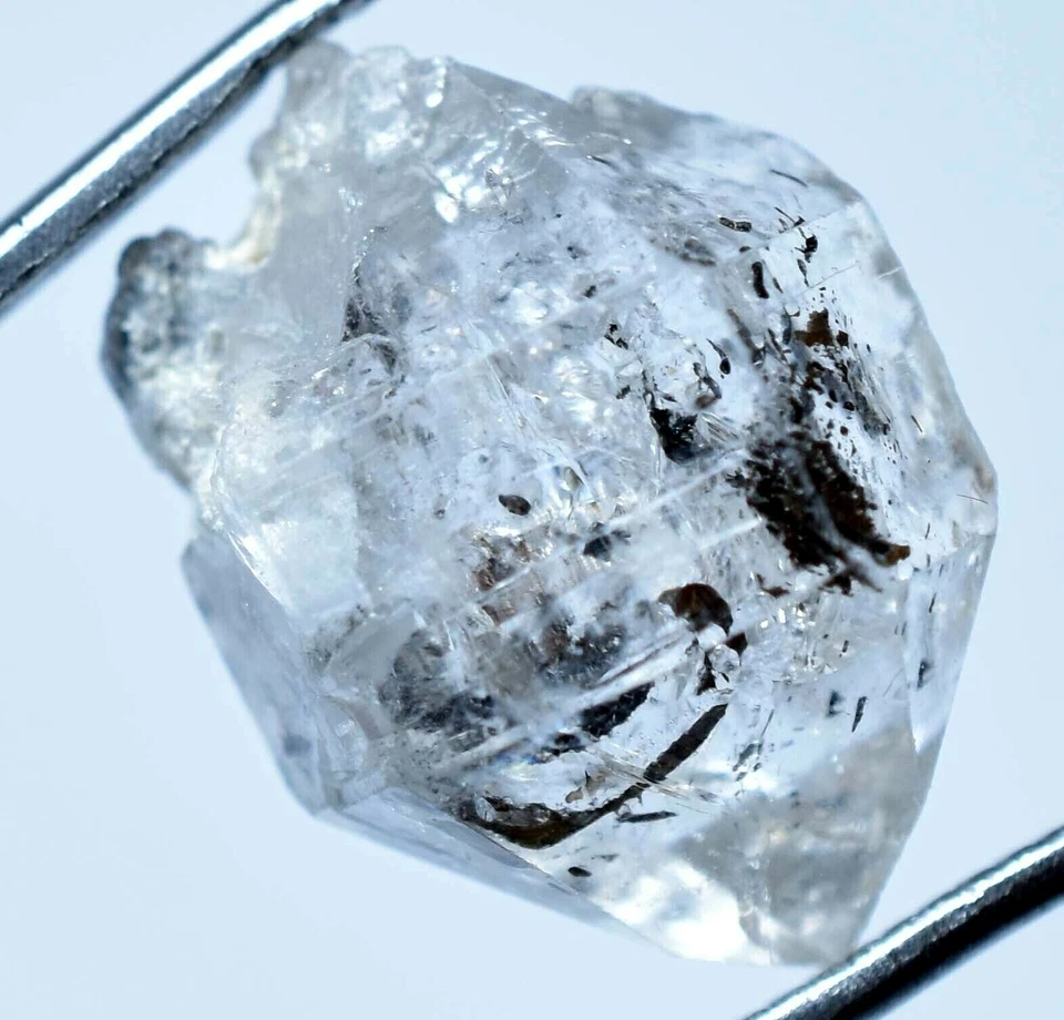 20 Pcs Rare Herkimer Diamond Water Clear Quartz Crystal Anthraxolite - Image 4 of 4