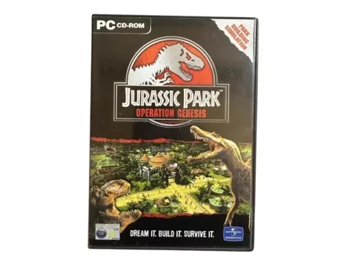 Jeu Jurassic Park Operation Genesis PC Version Allemande - Rare Et En état Correct
