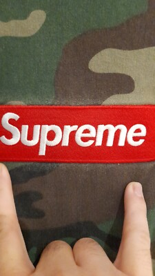 Supreme Box Logo Crewneck Camo [FW15] Medium | eBay UK