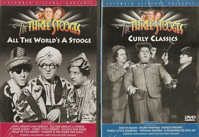 THE THREE STOOGES-2 DIFFERENT DVD SETS-13 DIFFERENT FILMS-STILL FACTORY SEALED