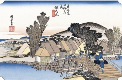 Ukiyo-e Reprint Utagawa Hiroshige Toukaidou53tsugi Hotogaya Shinmachibashi Art