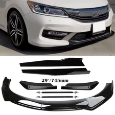 For Honda Accord 4DR Front Rear Bumper Lip Spoiler Splitter Body Kit Side Skirt