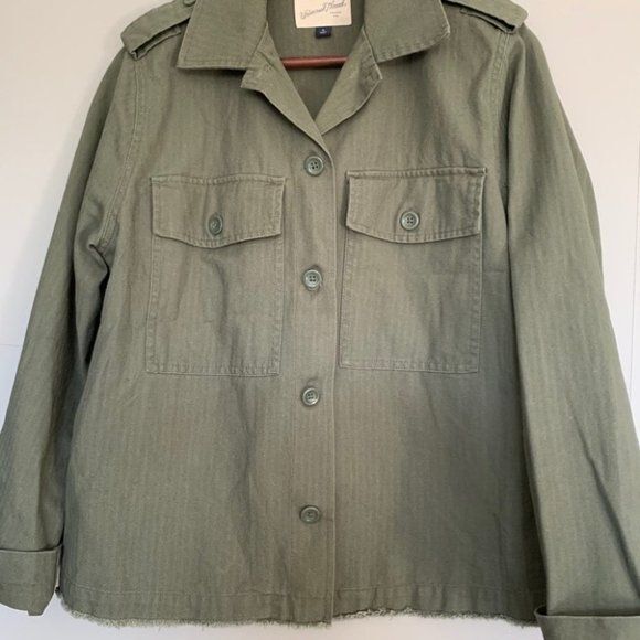 Universal Thread Women Green Long Sleeve Utility … - image 4