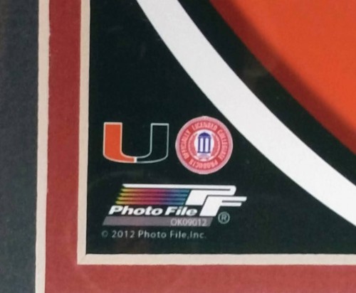 Miami Hurricanes Custom Made & Matted 16x20 5-Time National Champs Tribute 2013 - Picture 6 of 7