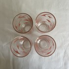 Set Of Four Mid Century Atomic Boomerang   Glasses Pink — photo 2