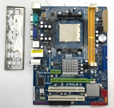 ASRock A780LM-S REV:G/A 1.01 DDR2 -mATX - Sockel AM2/AM2+ - mit I/O Shield#M2314