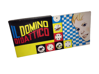DER DIDAKTISCHE DOMINO DIDAKTISCHER DOMINO GESELLSCHAFTSSPIEL VINTAGE Brettspiel 60er Jahre
