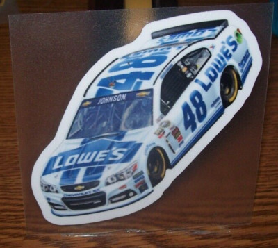 JIMMIE JOHNSON #48 LOWES NASCAR RACING WINCRAFT 4X4 DECAL SHEET STICKER ...