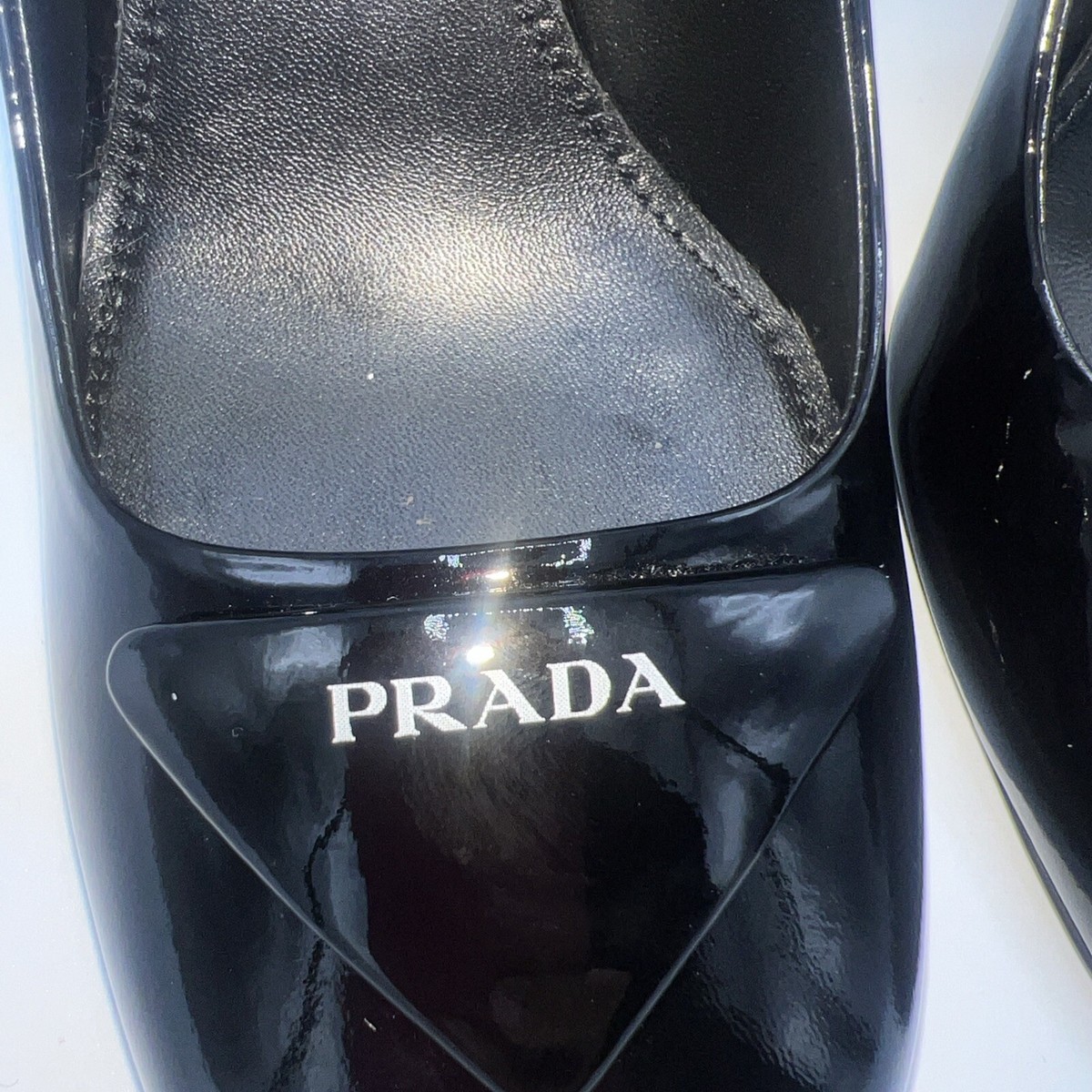 NWB PRADA BLACK PATENT LEATHER SLINGBACK PUMPS SIZE 36 | eBay NWB PRADA BLACK PATENT LEATHER SLINGBACK PUMPS SIZE 36 | eBay