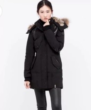 Rudsak Hollie Down Filled Parka With Fur Hood Coat For Women Size Medium