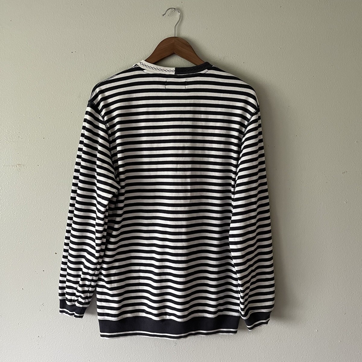 Palace Zig Zag Crew Sweatshirt Medium Black/White￼ Authentic | eBay